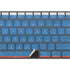 Russian Flag Distressed Magic Keyboard with Numeric Keypad Skin